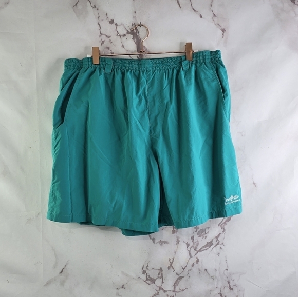 Columbia Swim Trunks Mens Large Blue Green Board Shorts Packable Lined Mesh - Picture 5 of 11